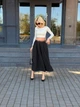 Женская свободная юбка миди с карманами Fashion 46/48 черный - изображение 1