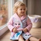 Халат детский E PLUS M флисовый (59026-98G-pink) E PLUS M 59026-98G-pink 1096769 - изображение 7