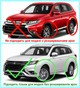 Брызговики Mitsubishi Outlander PHEV 2018+, (4шт.) - изображение 3