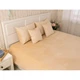 Двустороннее декоративное покрывало Руно Velour Beige ромб 180х220 см бежевое - изображение 2