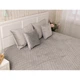 Двустороннее декоративное покрывало Руно Velour серое ромб 150х220 см - изображение 2