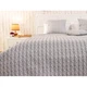 Двустороннее декоративное покрывало Руно Grey Braid 150х212 см серое - изображение 5