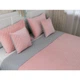 Двустороннее покрывало Руно Velour Pink and Grey ромб 180х220 см розово-серое - изображение 5
