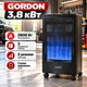 Портативний газовий обігрівач Gordon 3,8 кВт із редуктором і шлангом для дому гаража складу - зображення 1