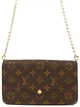Сумка женская с логотипом Louis Vuitton Monogram Pochette Felicie M81896 Monogram Canvas 2Way Shoulder Bag Коричневый - изображение 1