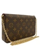 Сумка женская с логотипом Louis Vuitton Monogram Pochette Felicie M81896 Monogram Canvas 2Way Shoulder Bag Коричневый - изображение 2