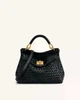 Сумка женская JW PEI Lucia Classic Woven Top Handle Bag Черный - изображение 1