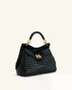 Сумка женская JW PEI Lucia Classic Woven Top Handle Bag Черный - изображение 2