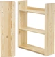 Półka ścienna Springos WF0009 3-poziomowa 60 x 20 x 74 cm naturalna (5908455314060) - obraz 1