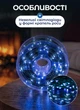 Светодиодная гирлянда роса 100 метров 1000 led лампочек на котушке с пультом 8 режимов зеленый провод Синий - изображение 2