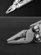 Мультитул Grand Harvest GHK6 16 в 1 многофункциональный складной инструмент с плоскогубцами ножом ножницами пилой кусачками отвёртками и нейлоновым чехлом для туризма ремонта кемпинга , Black - изображение 5