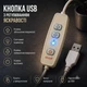 Світлодіодна LED COB стрічка 5 метрів з кнопками регулюванням яскравості USB, білий теплий, світильник для підсвічування, живлення від павербанку 5V, 3000K - зображення 4