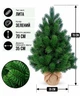 Искусственная елка литая HVOYA Pine Mini в мешковине 70 см Зеленый (810/70/G) - изображение 1