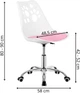 Fotel dziecięcy Springos Paws HF0037 biało-różowy (5908455304665) - obraz 15