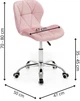 Fotel biurowy Springos HF0076 różowy (5908455316590) - obraz 18