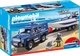 Klocki Playmobil Action Heroes Pojazd terenowy policji z motorówką 90 elementów 5187 (4008789721327) - obraz 1