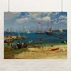 Постер Нассау-Харбор, Альберт Бирштадт, Albert Bierstadt, репродукция картины, A2 45×60 см (id7008) - изображение 1