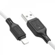 Кабель HOCO X90 Cool silicone charging data cable for iP White - зображення 3