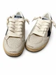 Женские кеды Golden Goose белые из натуральной кожи с черной звездой, перфорацией и ручным пошивом размер 36 - изображение 6