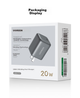 Сетевое зарядное устройство Ugreen Ice Speed 20W USB-C Black (X512) - изображение 7