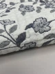 Полотенце муслиновое банное Malloory Home Цветочный принт 70*140 см Серое - изображение 2