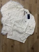 Свитер вязанный Polo Ralph Lauren 1/3 zip размер S белый цвет (hke-cg3-hpd) - изображение 3