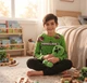 Дитяча тепла піжамна кофта minecraft (майнкрафт) з принтом кріпер та tnt — розмір 9-10 років (140 см) - изображение 3