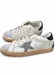 Женские кеды Golden Goose GGDB бело-серебристые из натуральной кожи с блестящей звездой в полной упаковке размер 37 - изображение 2
