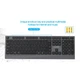 Комплект клавіатура + миша Gembird KBS-WPS-02 бездротовий US розкладка Black (8716309136891) - зображення 7