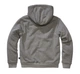 Кофта Brandit Sweatjacket Teddylining 3XL Dark Grey Melange (5038.12183.3XL) - изображение 2