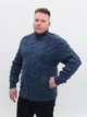 Свитер мужской синий шерстяной на молнии 0230-621-02 XL - изображение 1