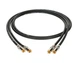 Кабель комутаційний KLOTZ AUDIOLEAD BLACK 0.6M 2 PCS (RCA - RCA, GOLD CONTACTS) (303689) - зображення 2