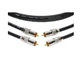 Кабель комутаційний KLOTZ AUDIOLEAD BLACK 0.6M 2 PCS (RCA - RCA, GOLD CONTACTS) (303689) - зображення 3