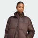 Женский пуховик ESS DOWN LONG adidas KR9572 (XL) коричневый (4069996370432) - изображение 4