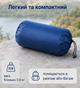 Надувний туристичний каремат синій 185×60×6 см із вбудованим насосом і подушкою - зображення 5