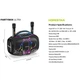 Портативная колонка HOPESTAR Party Box Ultra с 2-мя микрофонами 550W Черная - изображение 2