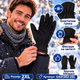 Перчатки зимние унисекс Mil-Tec Thinsulate Softshell 12521302 утепленные 40 г/м² с сенсорными пальцами размер 2XL черные Black - изображение 7