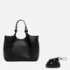 Zestaw (torebka crossbody + kosmetyczka) damski skórzany Gianni Chiarini BS-9719-RNGDBL-T.U.-001 Czarny (800070352671) - obraz 3