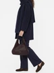 Zestaw (torebka crossbody + kosmetyczka) damski skórzany Gianni Chiarini BS-9719-RNGDBL-T.U.-2107 Ciemnobrązowy (800070360589) - obraz 2