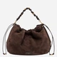 Torebka hobo damska zamszowa Gianni Chiarini BS-12260-CM-PL-974 Ciemnobrązowa (800070361173) - obraz 1
