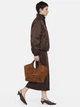 Сумка шопер жіноча з натуральної замші Gianni Chiarini BS-12492-CM-PL-099 Коричнева (800070361208) - зображення 2