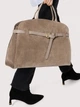 Torebka shopper damska zamszowa Coccinelle E1TLB180101-N59 Beżowa (800070363498) - obraz 2