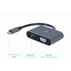 Переходник Gembird USB Type-C – HDMI + VGA Gray (8716309121347) - изображение 2