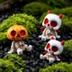 Набор фигурок из 6шт в стиле "Halloween" миниатюрные (33x25mm) универсальные многоразовые для украшения - изображение 9
