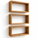 Модульні полички 3 шт з натурального дерева (сосна) SolidWood Modular Shelf ,покриті масло-воском ПНДД 052 - зображення 1