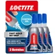 Гелевий суперклей універсальний Loctite, прозорий швидкосохнучий ціаноакрилатний клей (3 шт) - зображення 1