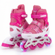 Детские раздвижные ролики розовые SP-Sport Skates 7811 размер 34-38 Pink-Light Pink - изображение 2