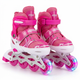 Детские раздвижные ролики розовые SP-Sport Skates 7811 размер 34-38 Pink-Light Pink - изображение 1
