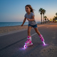 Детские раздвижные ролики розовые SP-Sport Skates 7811 размер 34-38 Pink-Light Pink - изображение 8