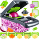 Універсальна овочерізка-мультислайсер Nicer Dicer 1857 з контейнером і змінними насадками для нарізування кубиками, скибочками - зображення 2
